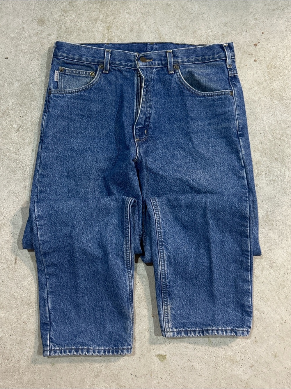 Carhartt Men's Dark Blue Relaxed Jeans